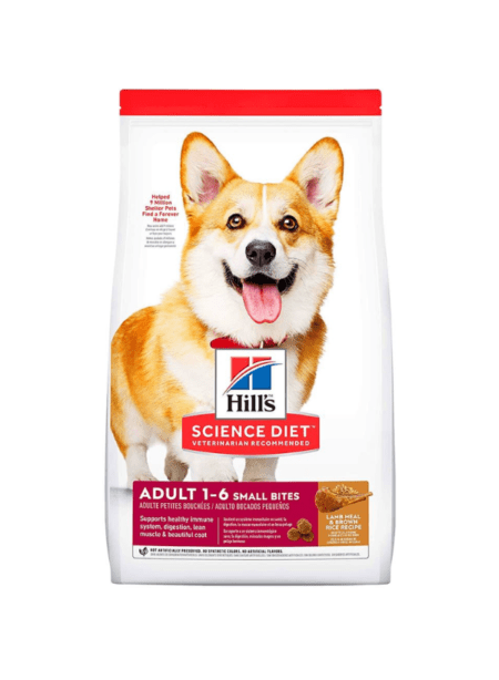 Bolsa de Hill's Science Diet Adult Small Bites 2kg, alimento seco para perros adultos de razas pequeñas.