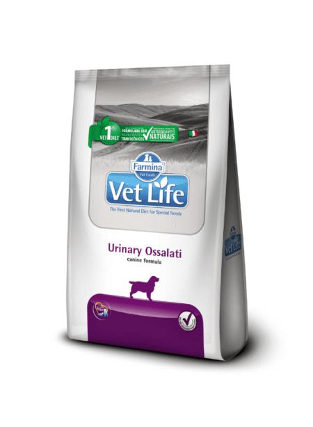 Vet Life Natural Canine Urinary Ossalati 2kg, alimento dietético para perros con cálculos de oxalato.