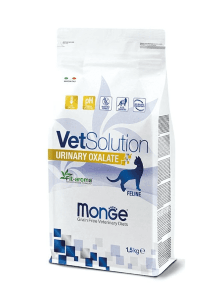 Monge VS Feline Urinary Oxalate 400gr, alimento húmedo para gatos para prevenir cálculos de oxalato.