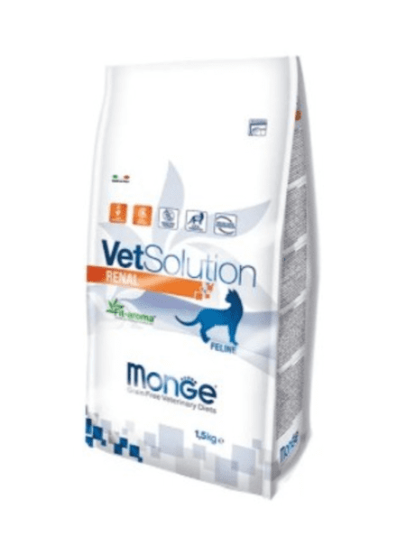 Monge VS Feline Renal 1.5kg, alimento seco para gatos con necesidades renales.