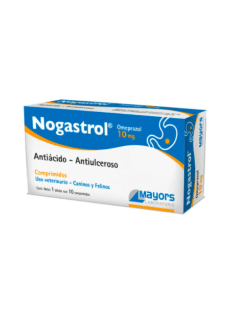 Nogastrol, medicamento para trastornos gastrointestinales en animales.