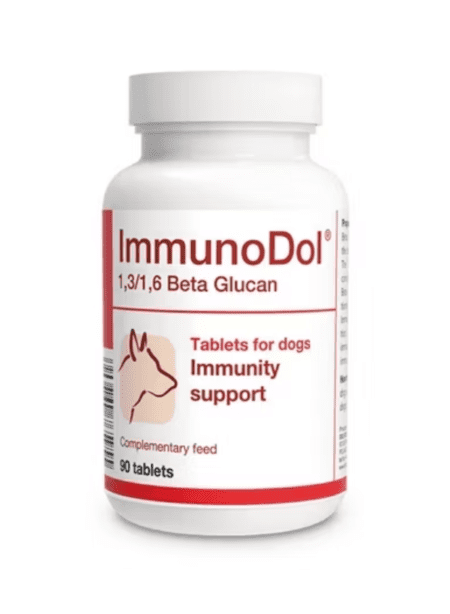 Immunodol 90 comp, suplemento para fortalecer el sistema inmunológico de mascotas.
