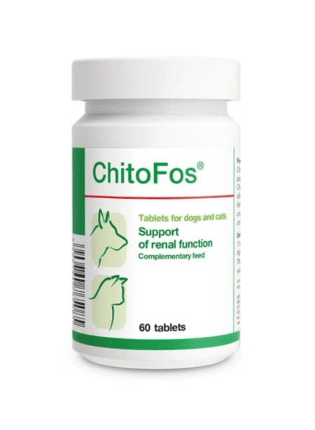 Chitofos, suplemento para mejorar la salud renal y urinaria de mascotas.