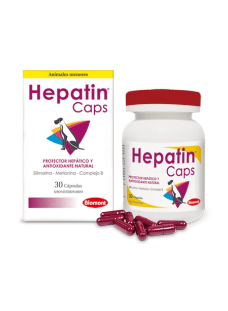 Hepatin Tabletas, suplemento hepático para mejorar la función del hígado en mascotas.