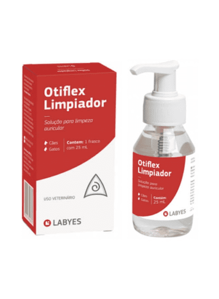 Otiflex Limpiador, solución de limpieza ótica para animales.