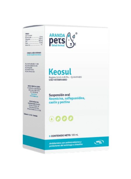 Keosul, antibiótico de amplio espectro para el tratamiento de infecciones en mascotas.