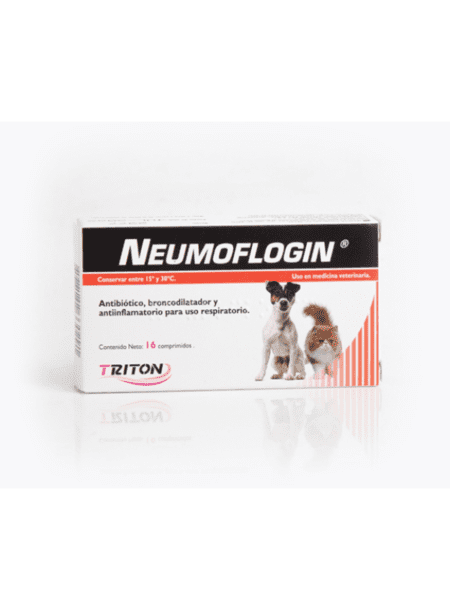Neumoflogin, tratamiento para problemas respiratorios en mascotas.
