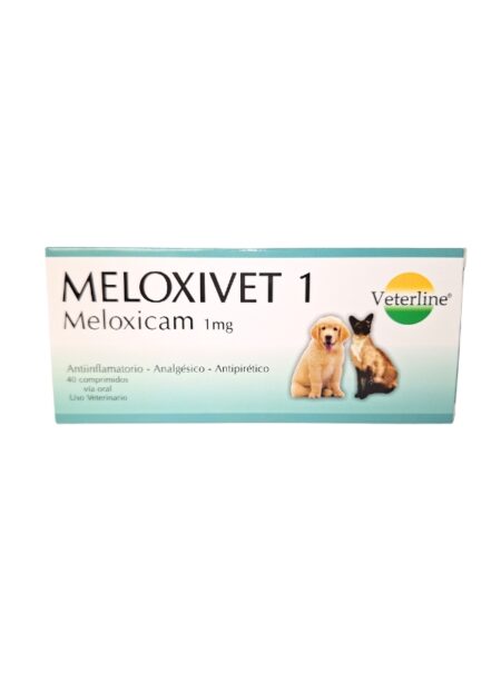 Meloxivet 1mg / 4mg, medicamento antiinflamatorio para animales.