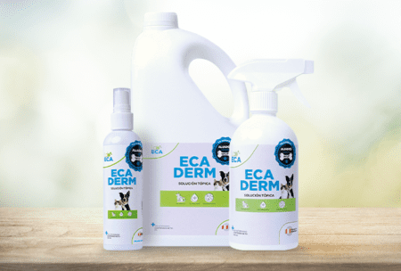 spray dermatológico para mascotas Ecaderm solución tópica 120 ml