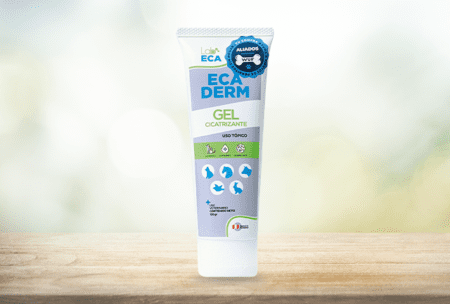 gel cicatrizante para mascotas Ecaderm gel tópico veterinario
