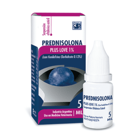 gotas oculares para mascotas Prednisolona Plus Love 5 ml