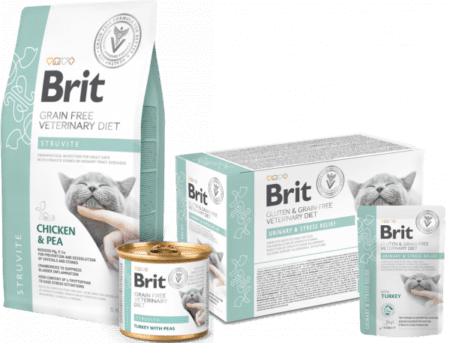 Lata Gato Struvite Brit Veterinary Diet Cat Struvite – alimento húmedo para gatos con problemas urinarios